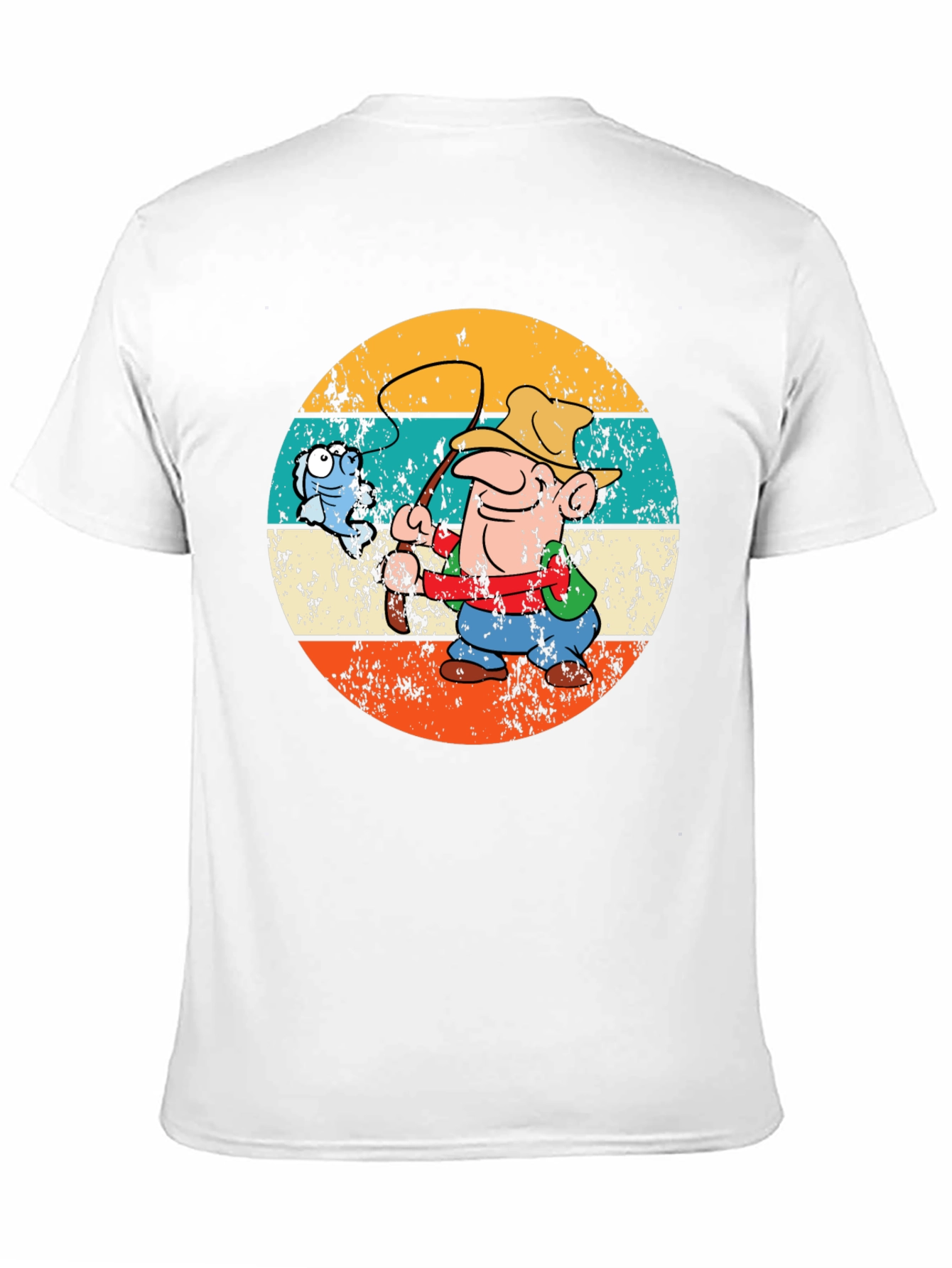 Retro Fishing Cartoon T-Shirt