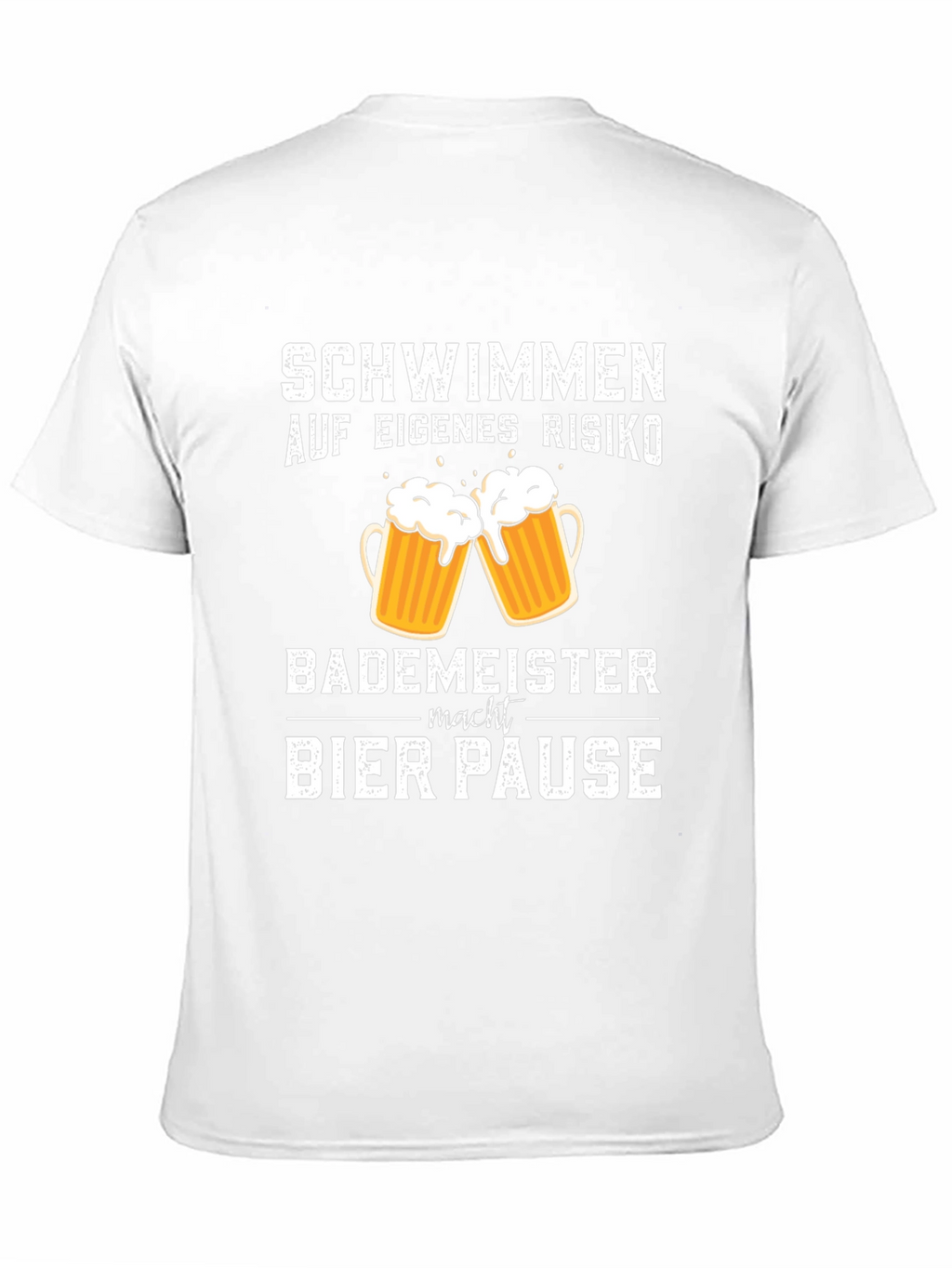 Schwimmen Bier Pause Black T-Shirt