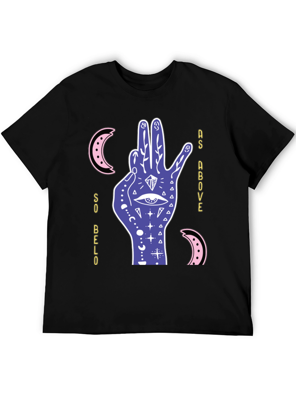 Mystic Hand Graphic T-Shirt - Occult Style