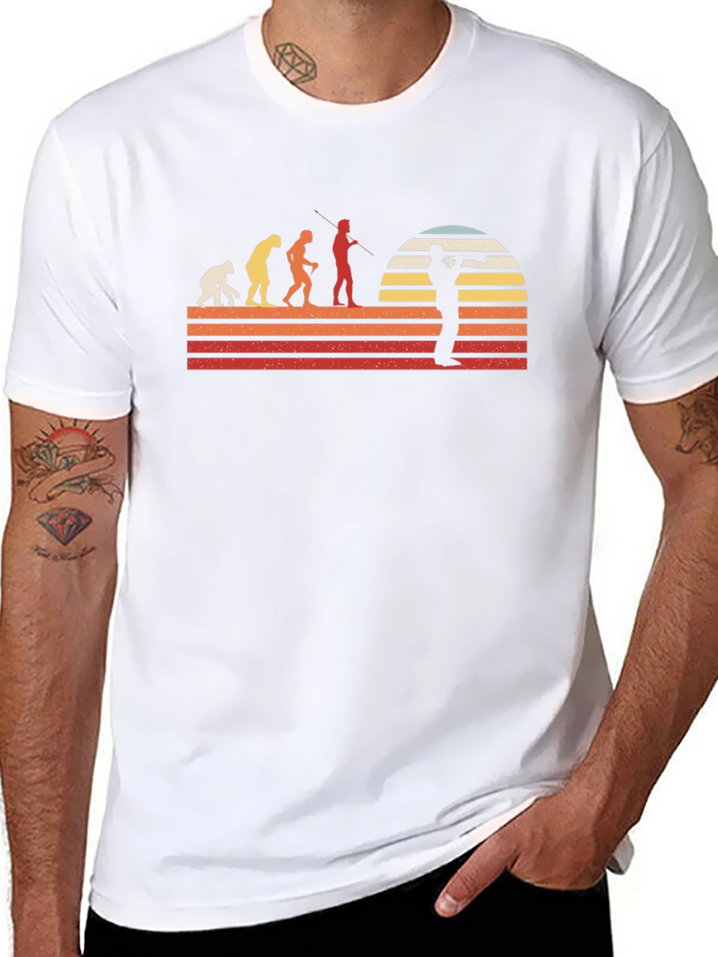 Evolution of Music Black T-Shirt