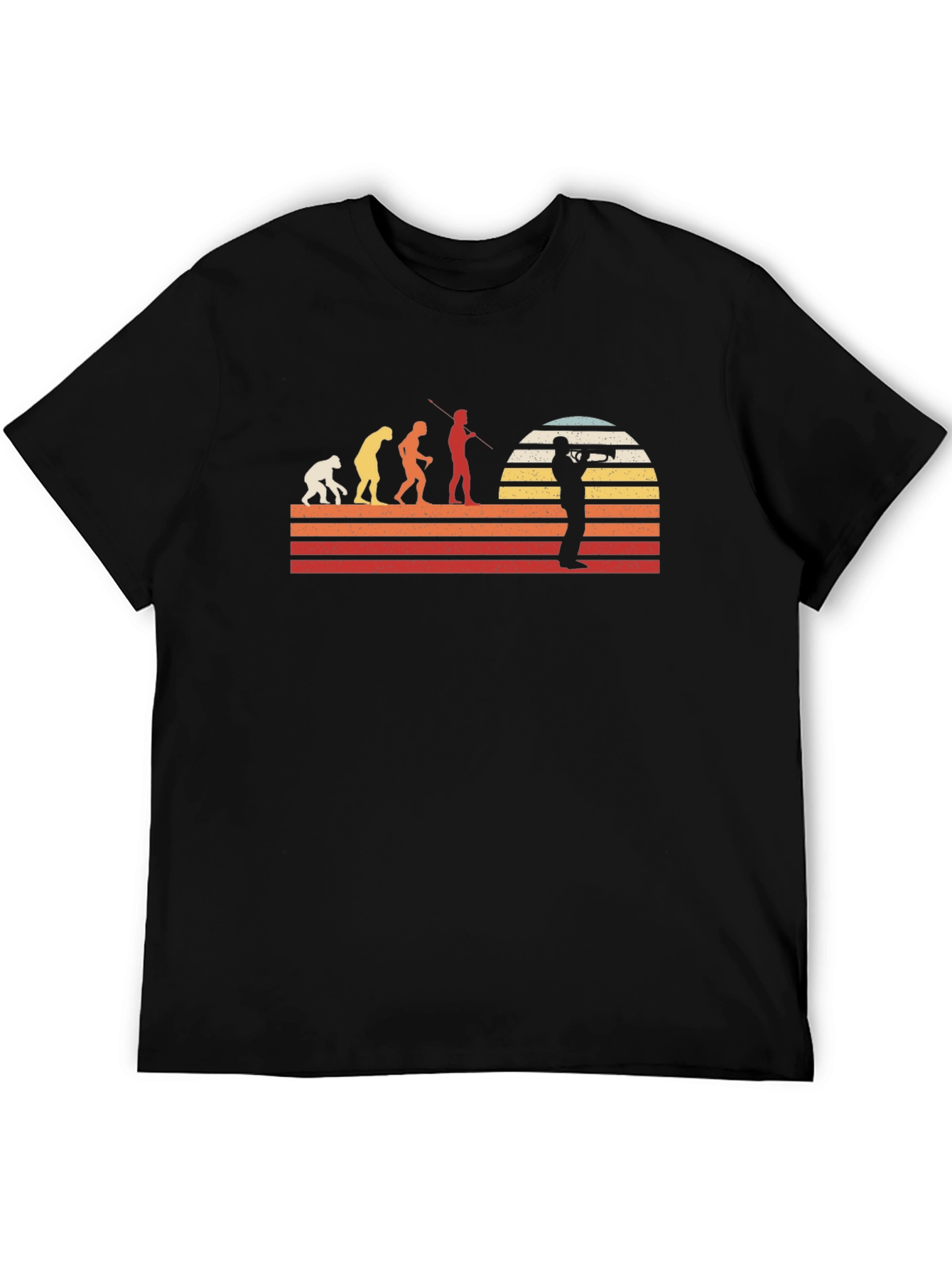 Evolution of Music Black T-Shirt