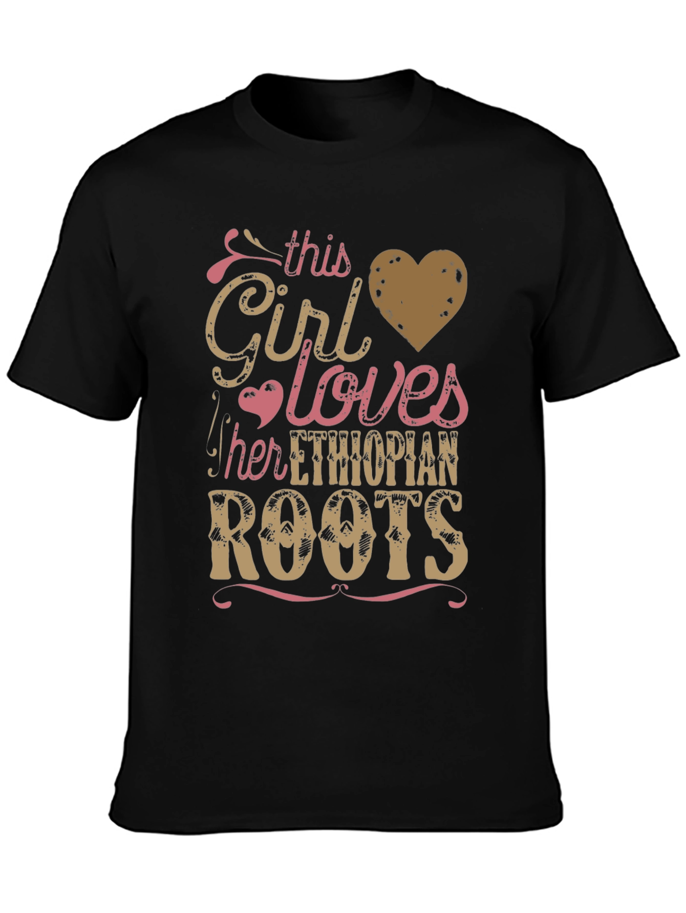 Ethiopian Roots Girls T-Shirt - Love Heritage Pride