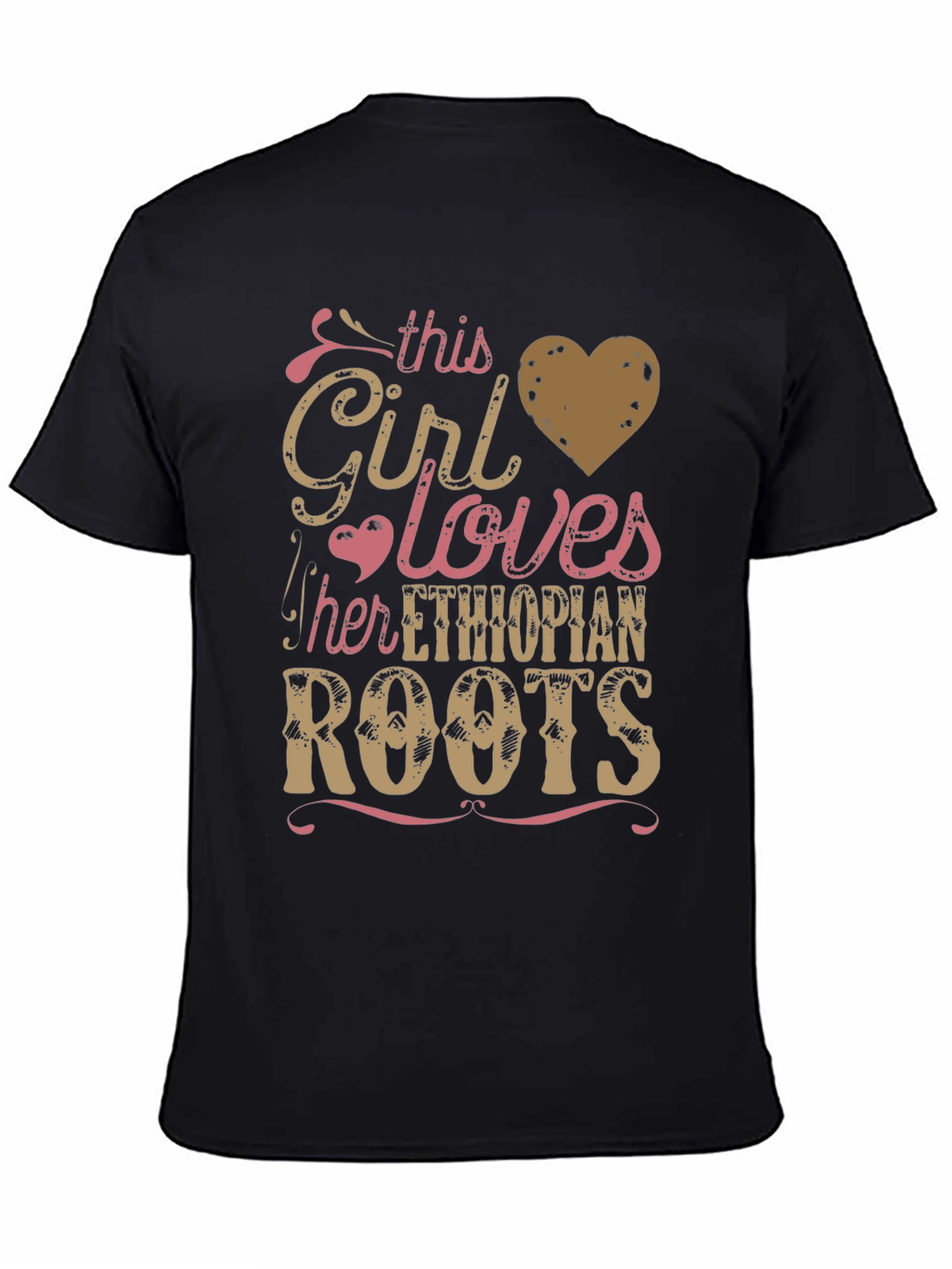Ethiopian Roots Girls T-Shirt - Love Heritage Pride