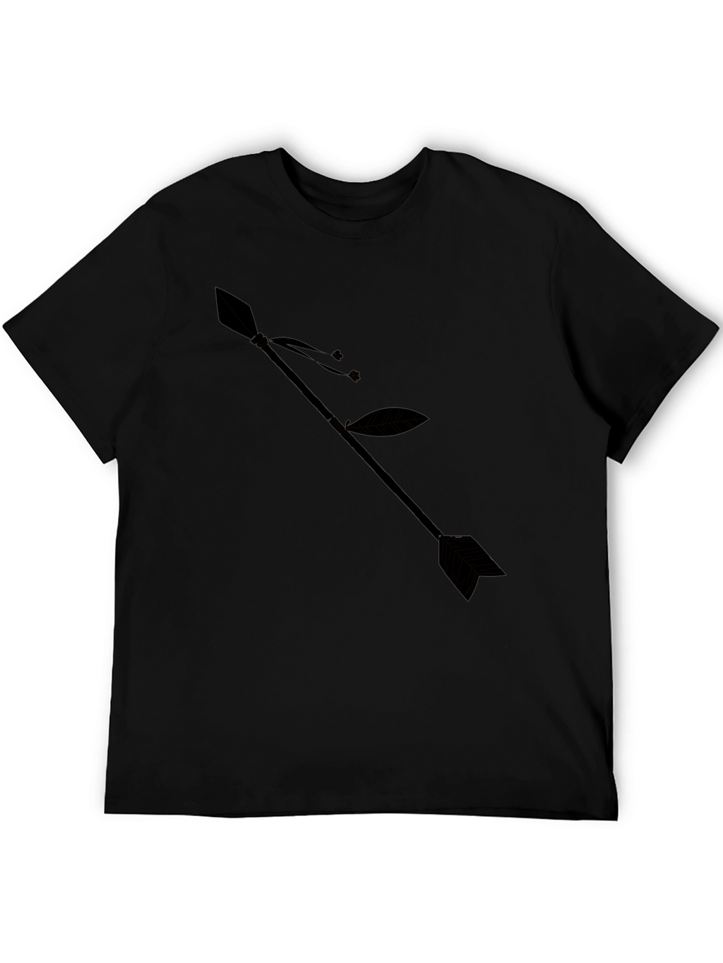 Arrow Graphic Black T-Shirt - Stylish Casual Wear