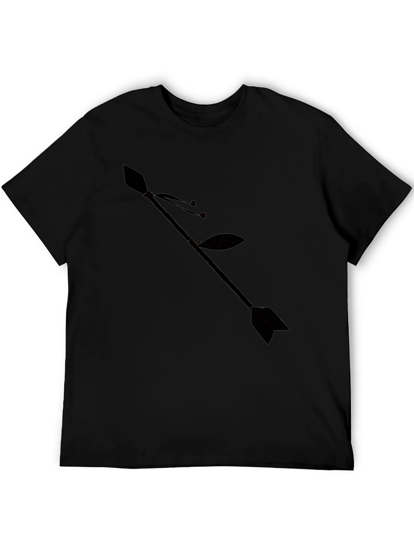 Arrow Graphic Black T-Shirt - Stylish Casual Wear
