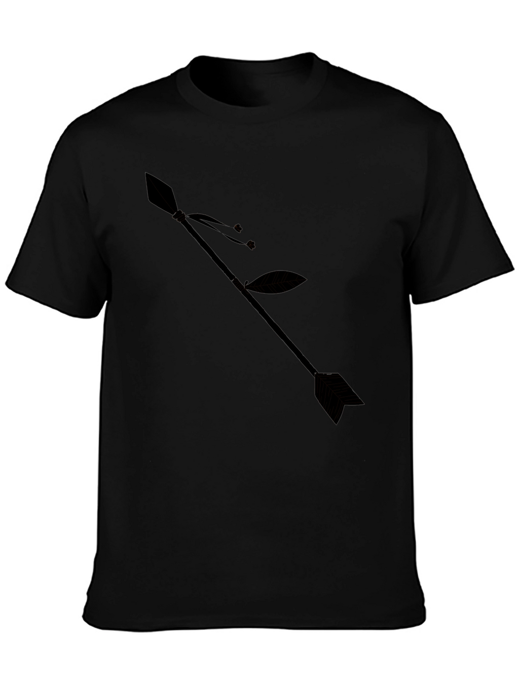 Arrow Graphic Black T-Shirt - Stylish Casual Wear