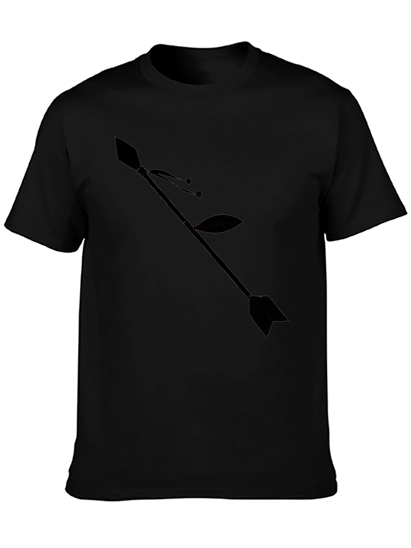 Arrow Graphic Black T-Shirt - Stylish Casual Wear