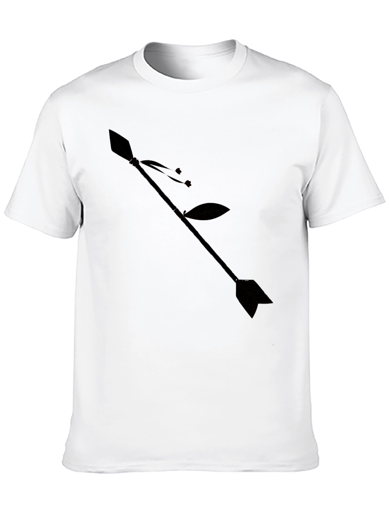 Arrow Graphic Black T-Shirt - Stylish Casual Wear