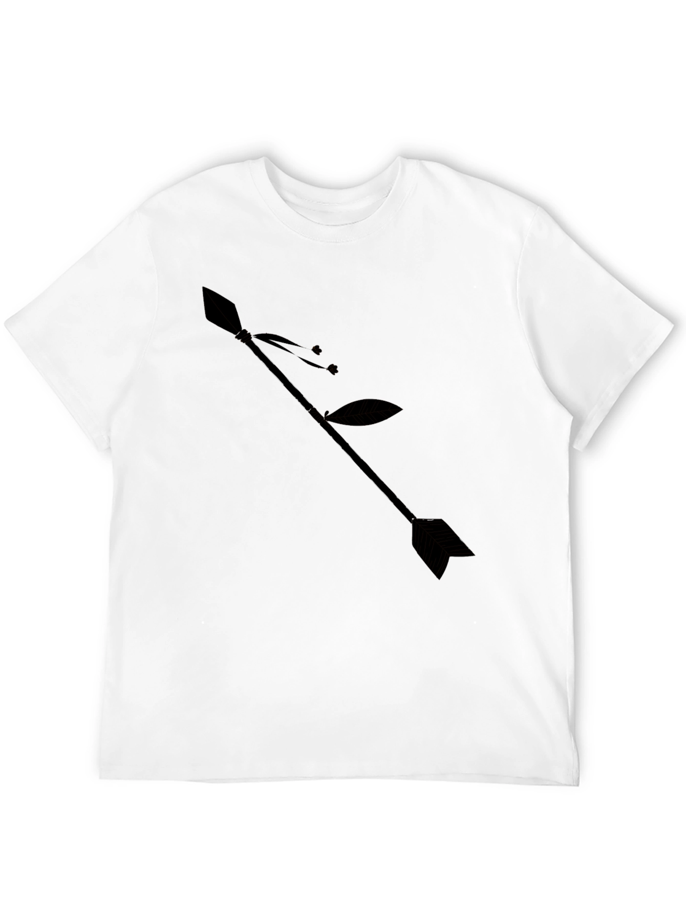 Arrow Graphic Black T-Shirt - Stylish Casual Wear