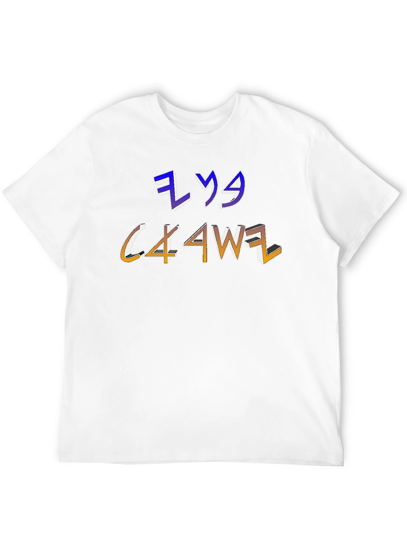 Mens Graphic T-Shirt with Unique Letter Design