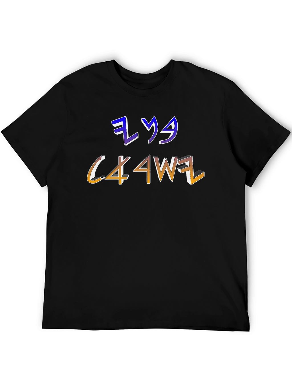 Mens Graphic T-Shirt with Unique Letter Design