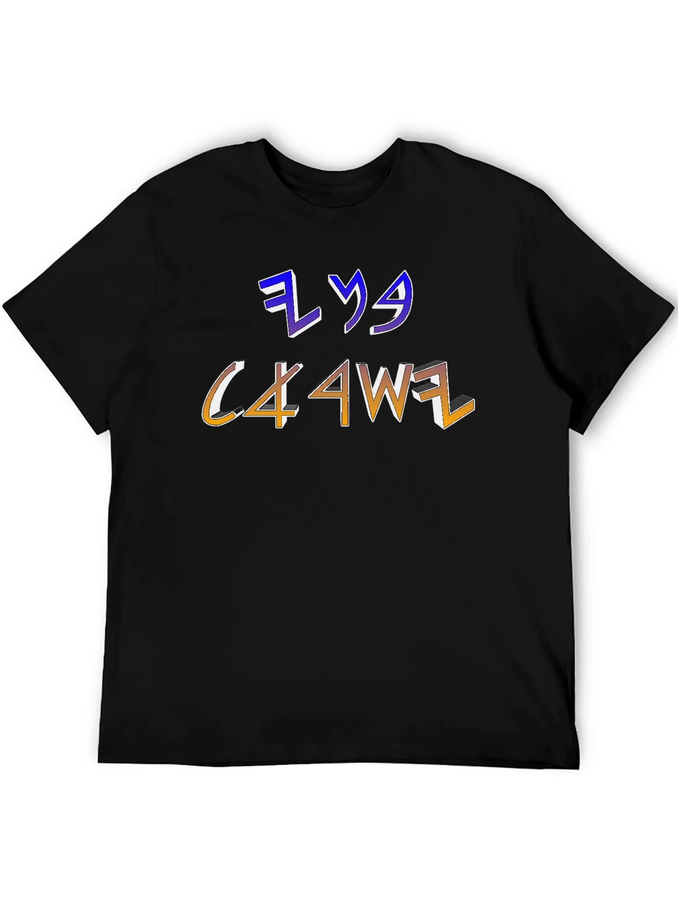Mens Graphic T-Shirt with Unique Letter Design