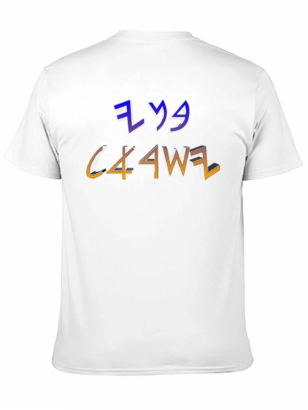 Mens Graphic T-Shirt with Unique Letter Design