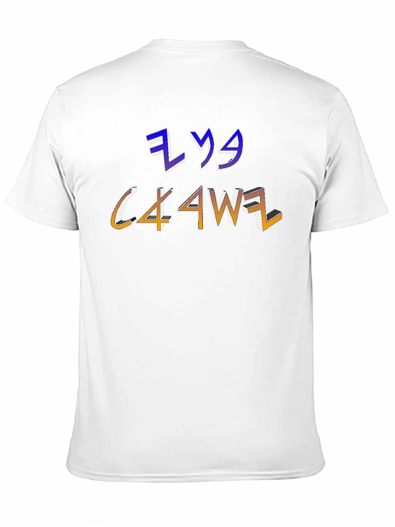 Mens Graphic T-Shirt with Unique Letter Design