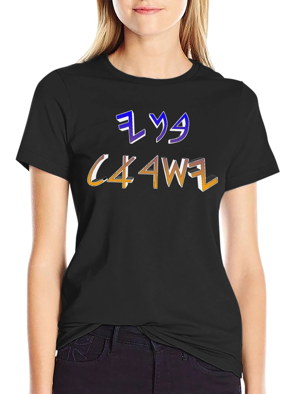 Mens Graphic T-Shirt with Unique Letter Design