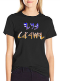 Mens Graphic T-Shirt with Unique Letter Design