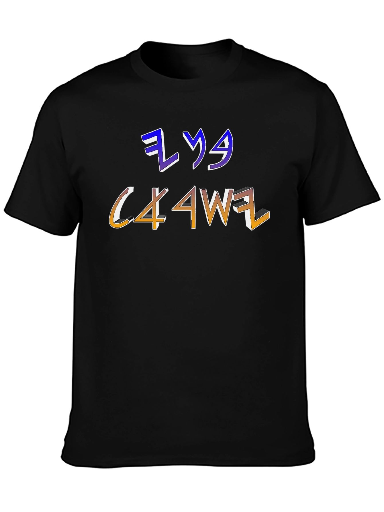 Mens Graphic T-Shirt with Unique Letter Design