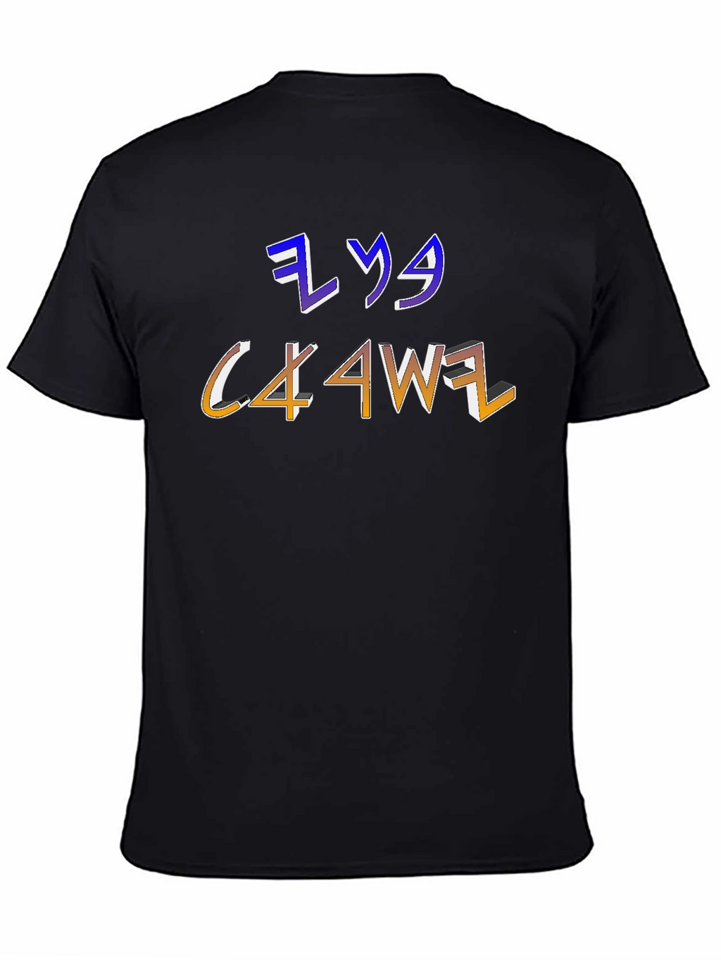 Mens Graphic T-Shirt with Unique Letter Design