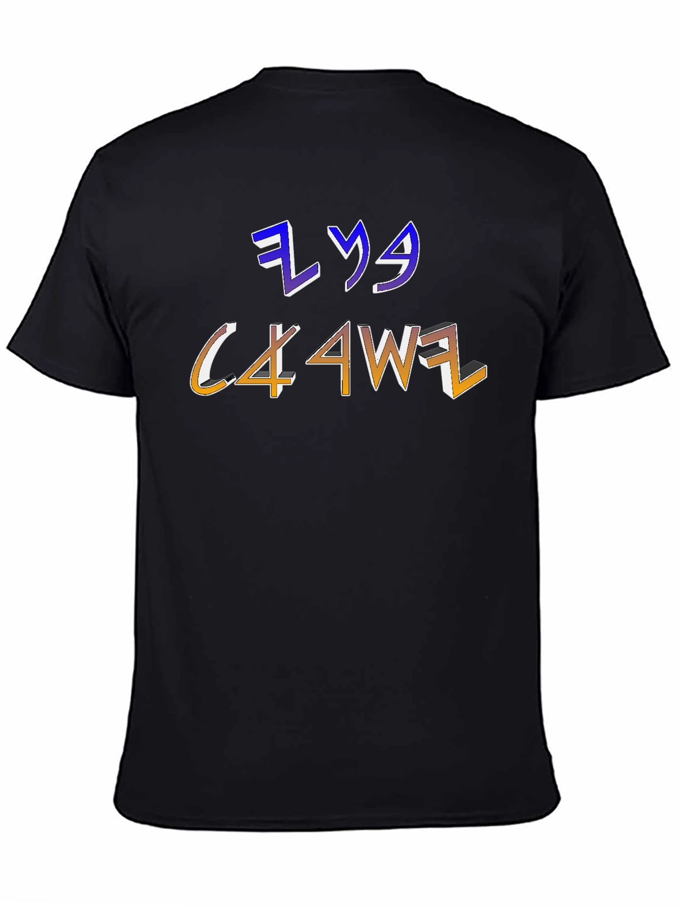 Mens Graphic T-Shirt with Unique Letter Design