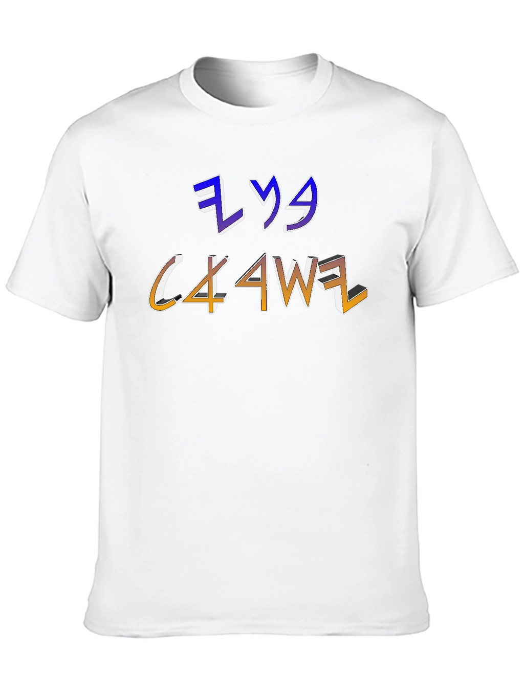 Mens Graphic T-Shirt with Unique Letter Design