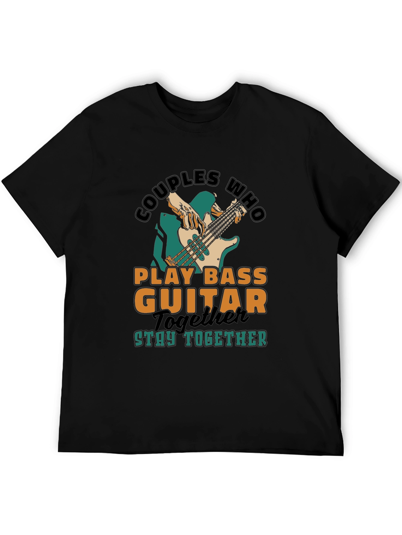 Couples Who Play Bass Guitar Together T-Shirt