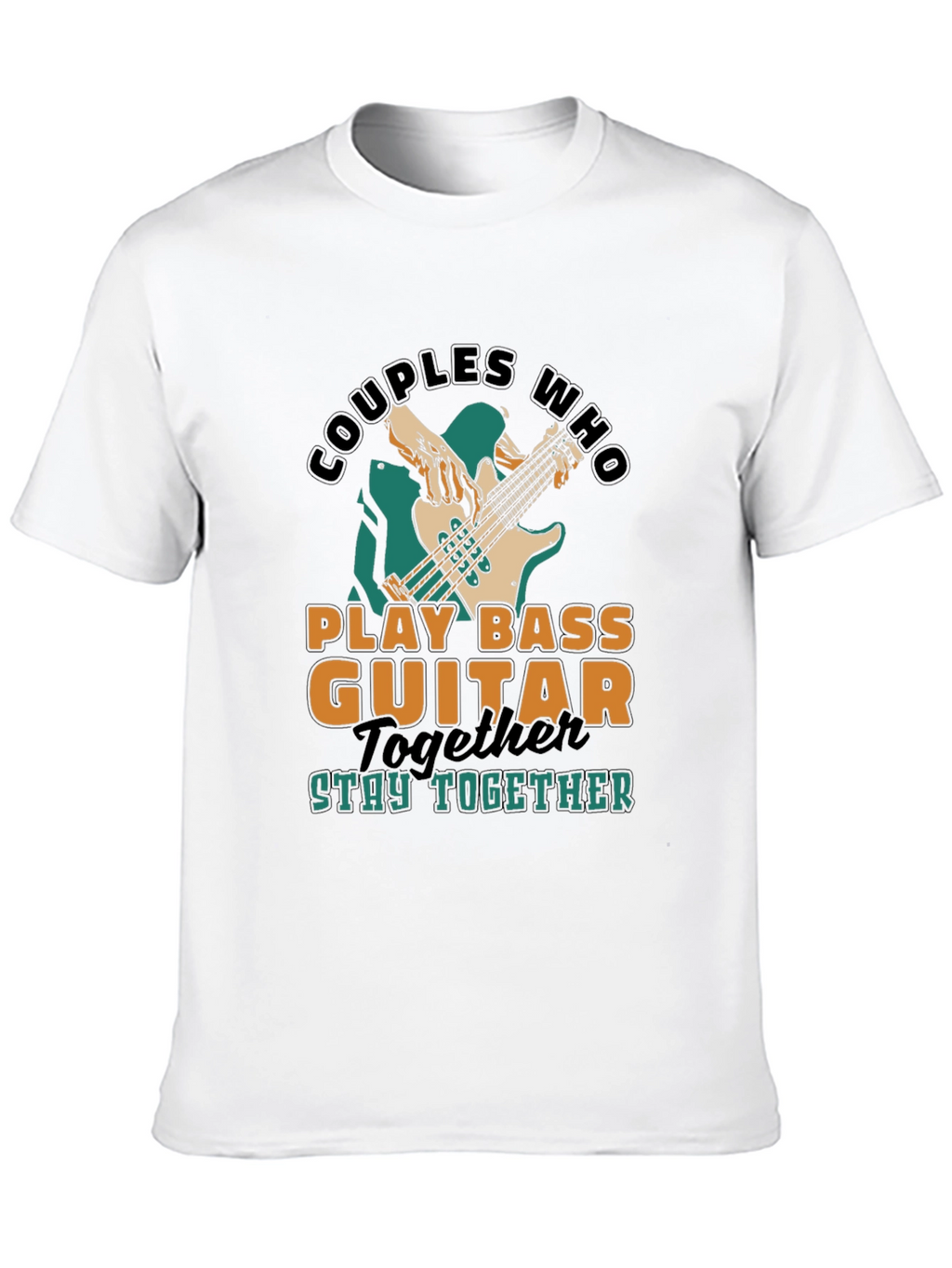 Couples Who Play Bass Guitar Together T-Shirt