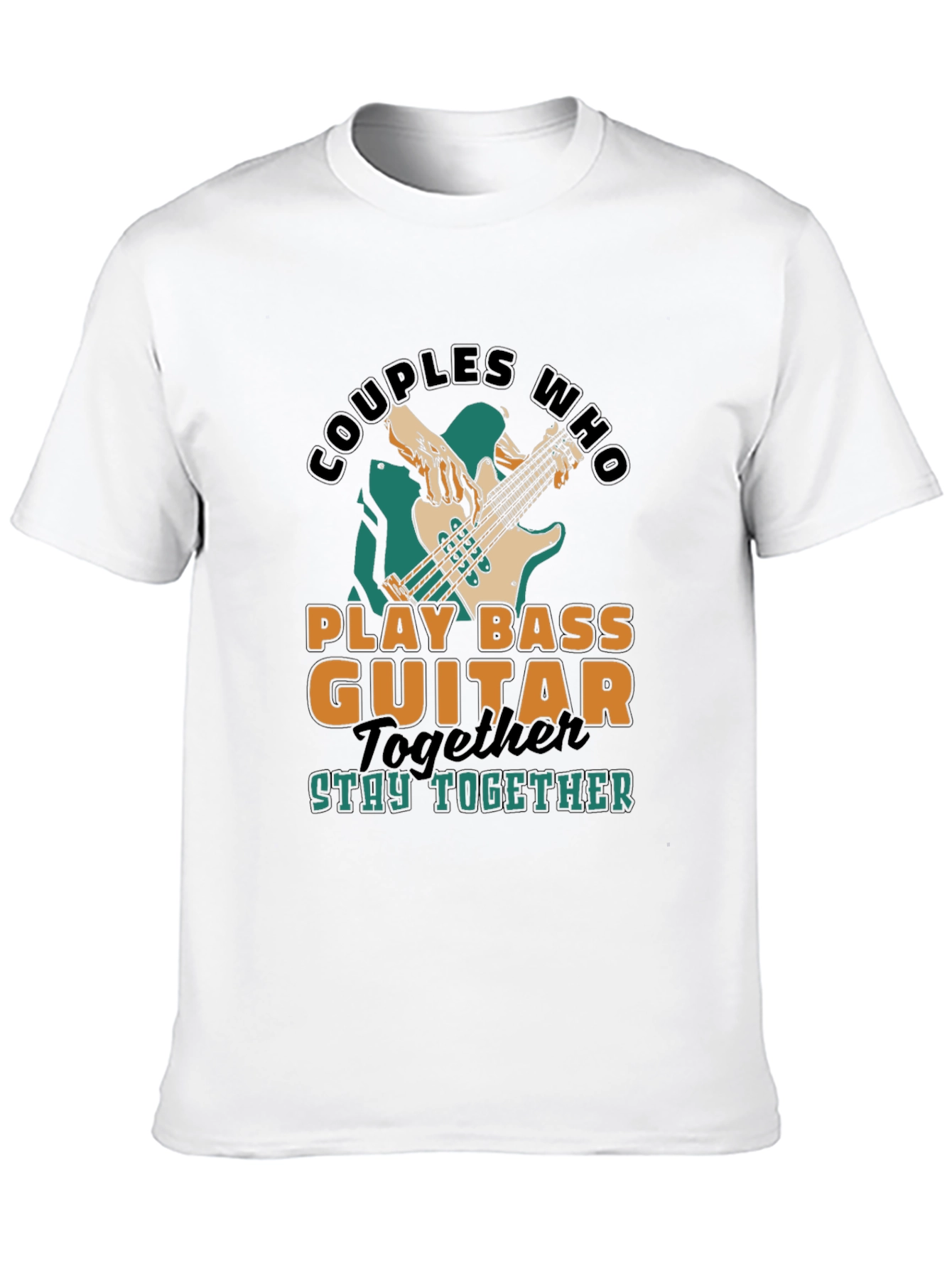 Couples Who Play Bass Guitar Together T-Shirt