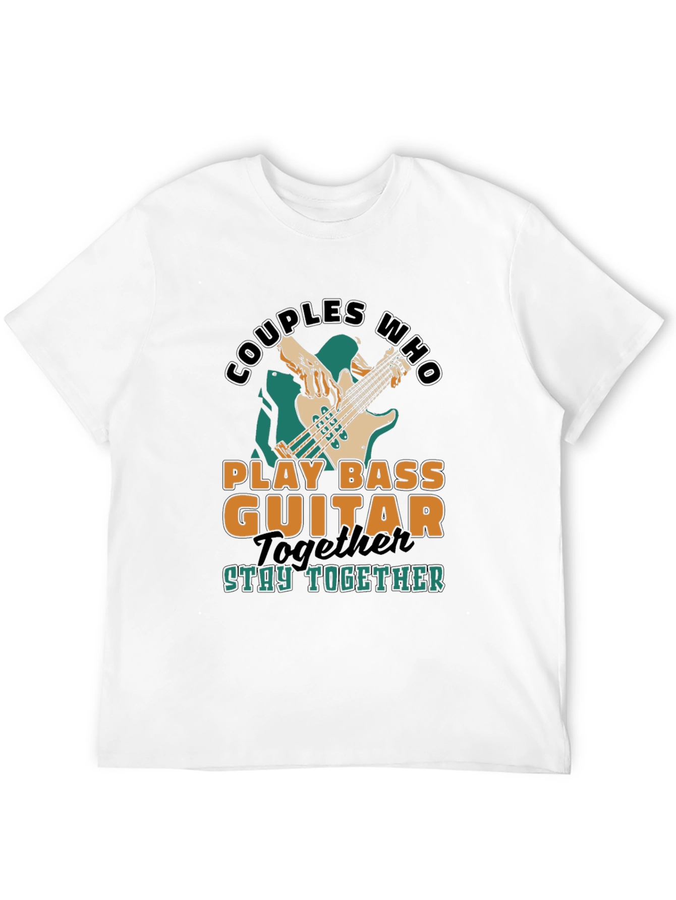 Couples Who Play Bass Guitar Together T-Shirt