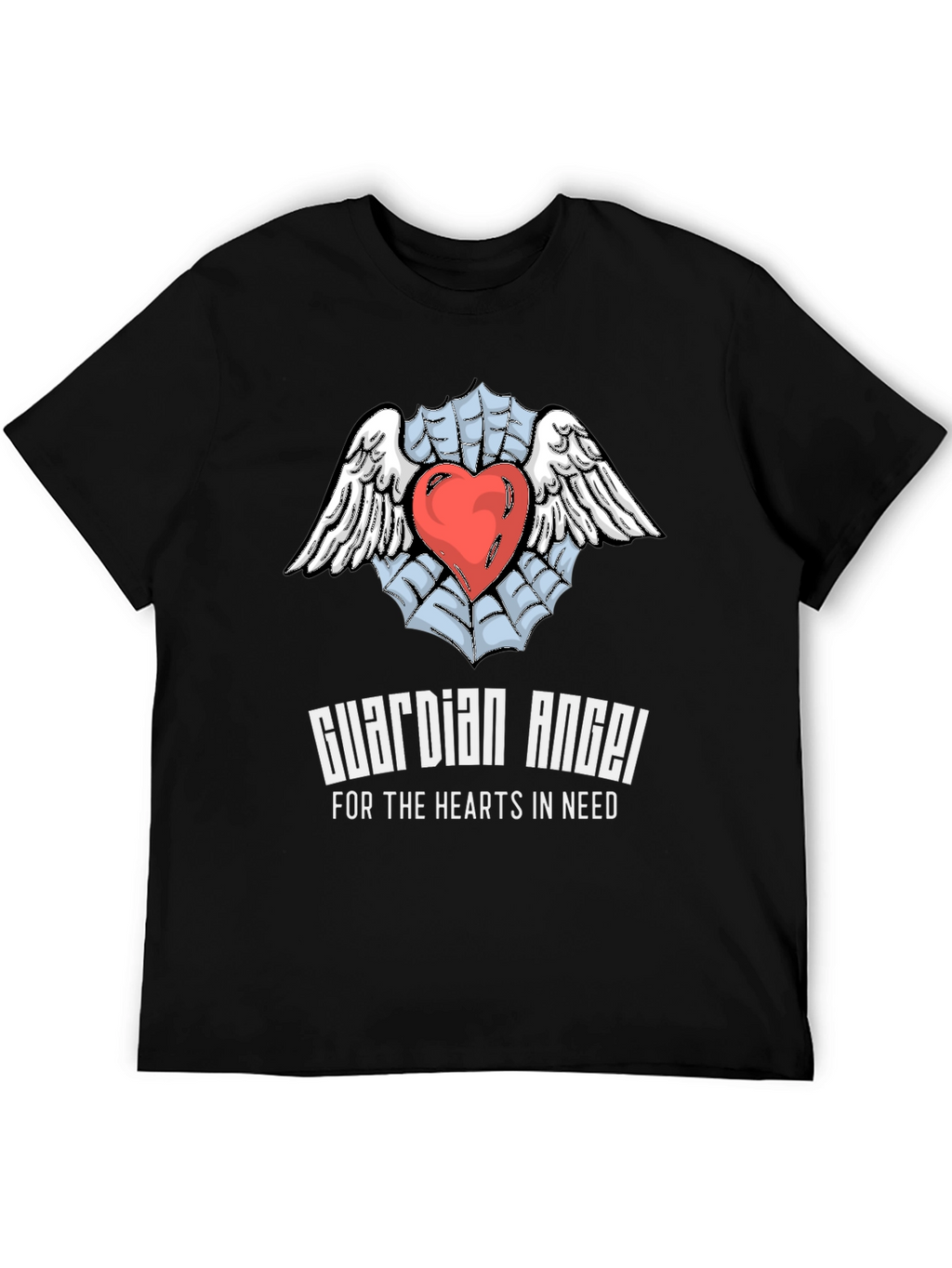 Guardian Angel Heart T-Shirt - Expressive Graphic Tee