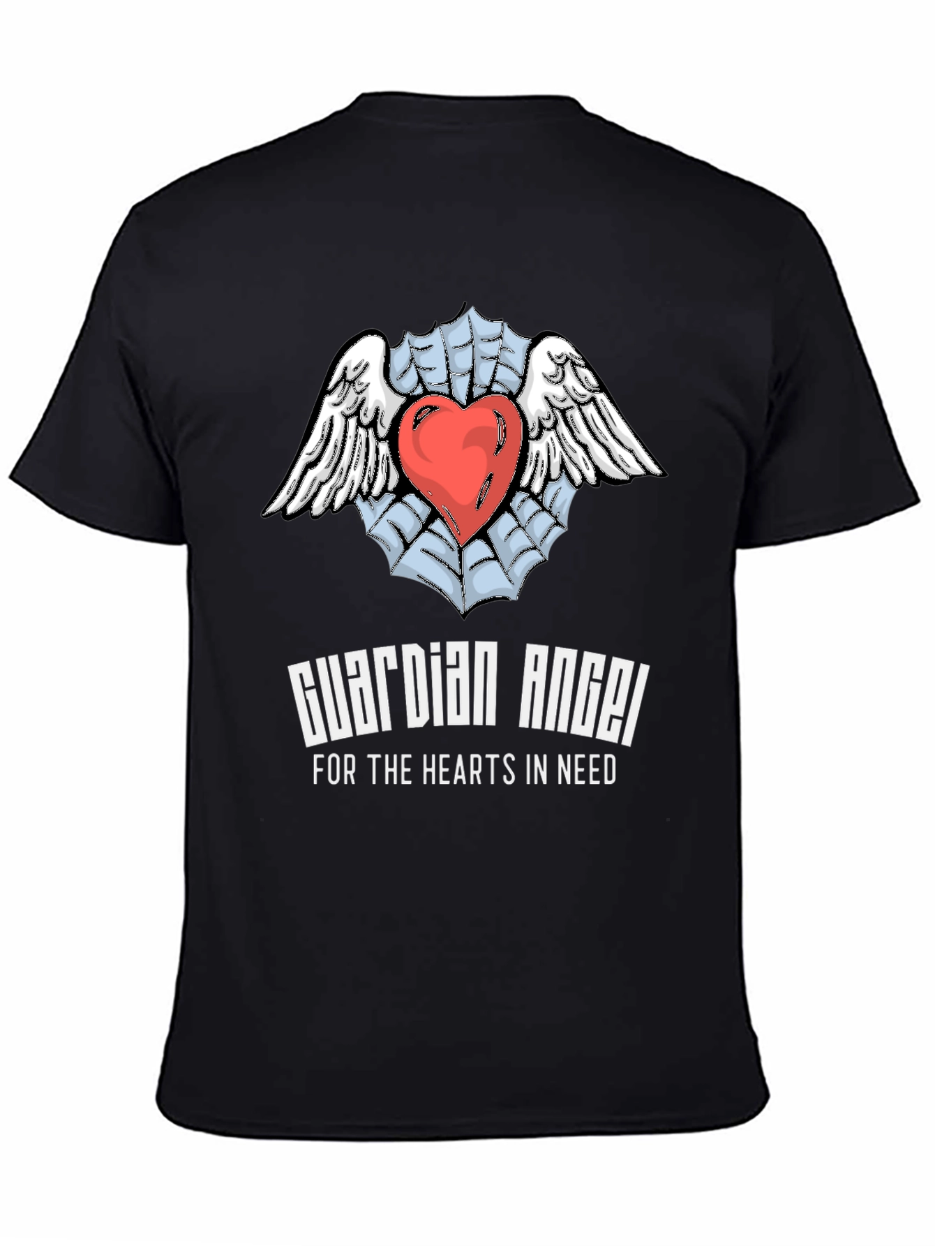 Guardian Angel Heart T-Shirt - Expressive Graphic Tee