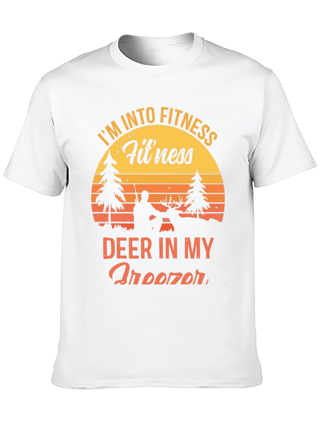 Fitness Deer Hunting Graphic T-Shirt