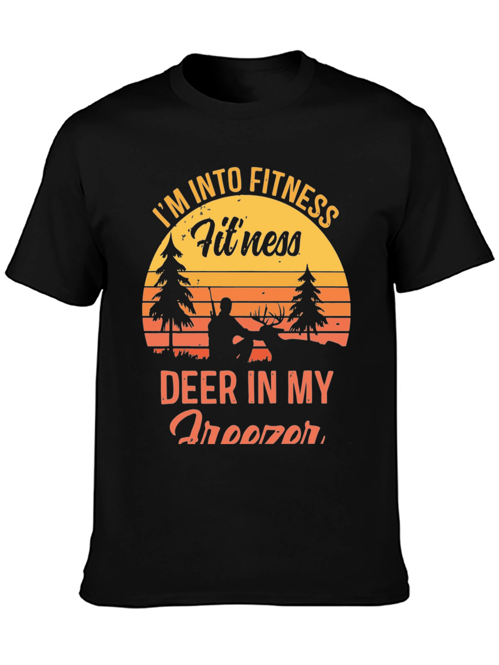 Fitness Deer Hunting Graphic T-Shirt