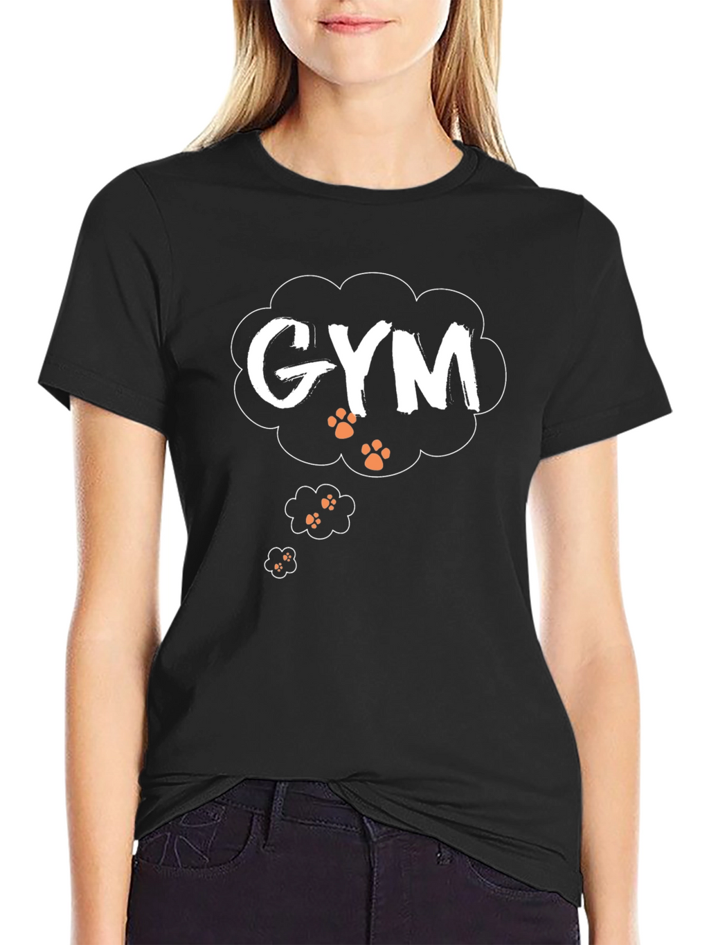 Gym Dog Paw Print T-Shirt