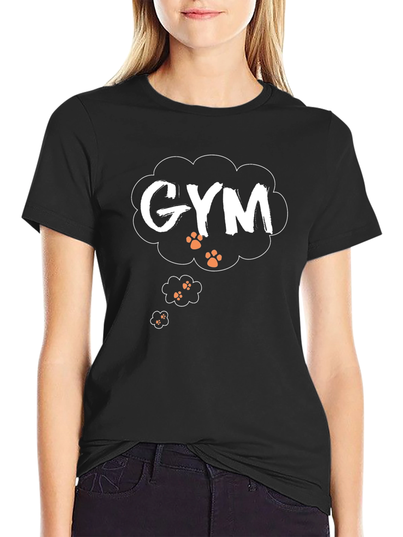 Gym Dog Paw Print T-Shirt