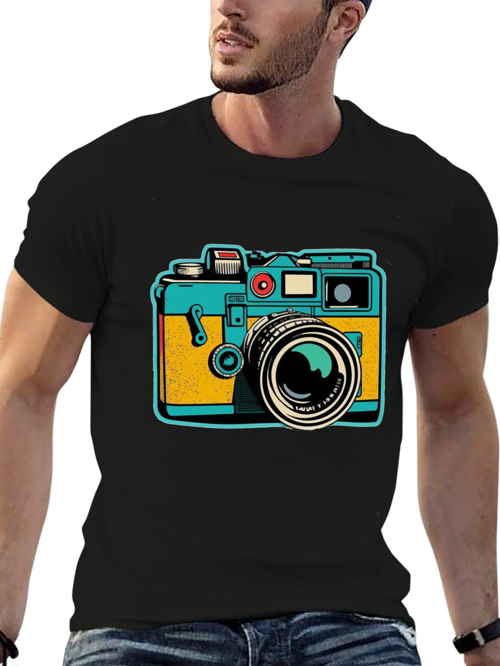 Retro Camera Graphic T-Shirt