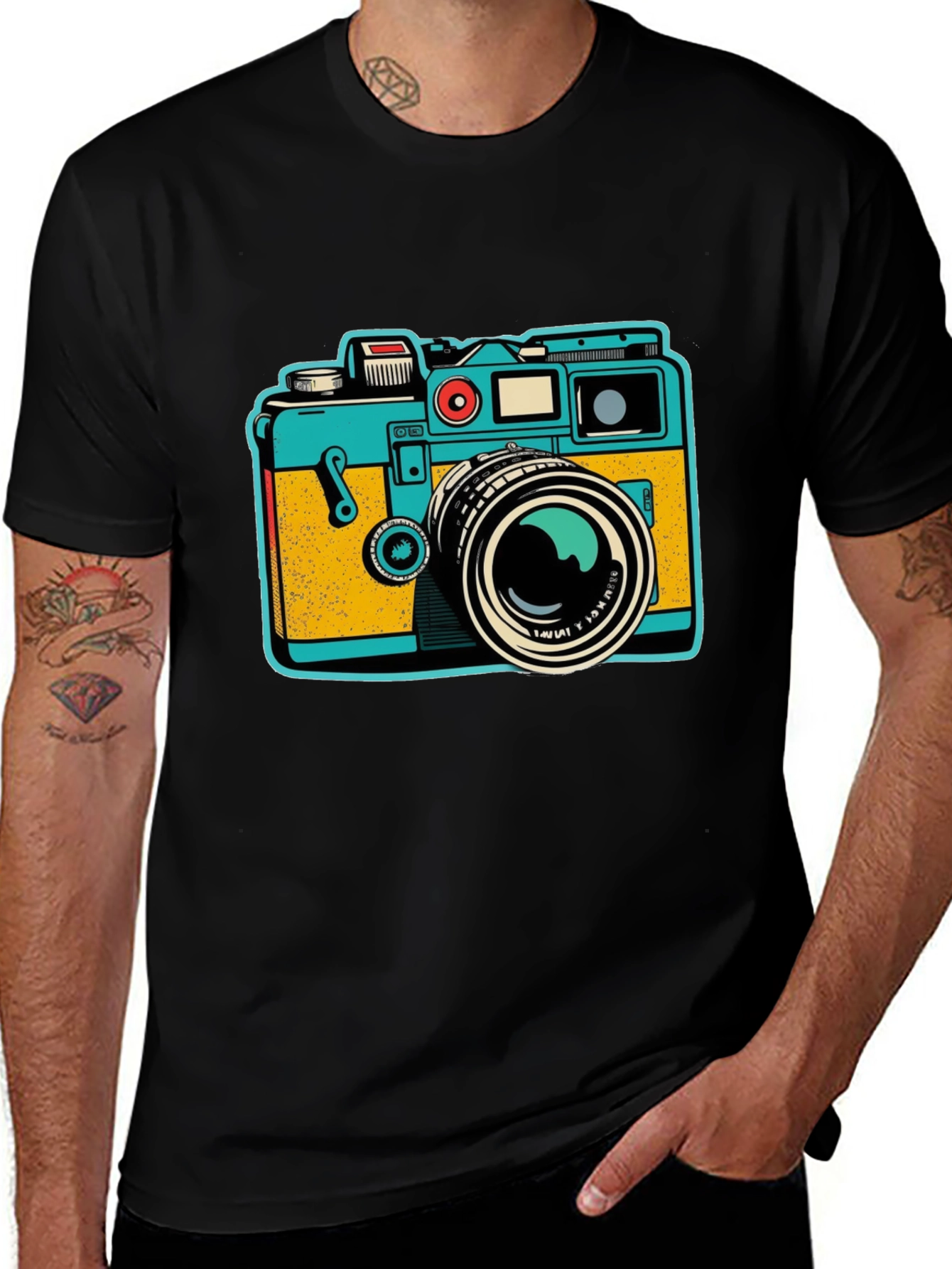 Retro Camera Graphic T-Shirt