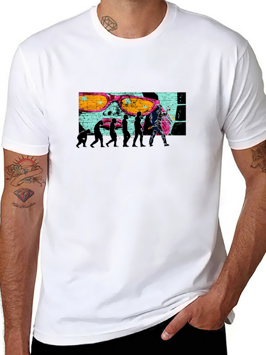 Evolution of Skateboarding Graphic Tee