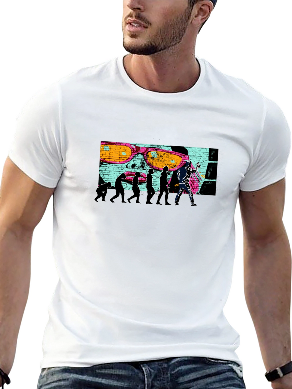 Evolution of Skateboarding Graphic Tee