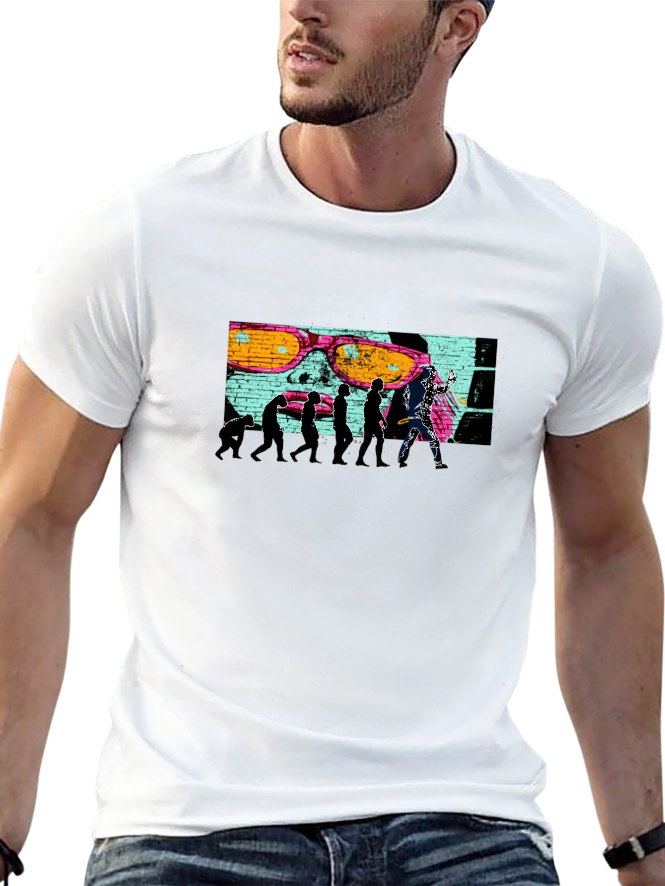 Evolution of Skateboarding Graphic Tee