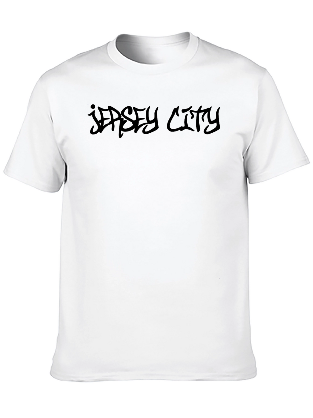 Jersey City Black Graphic Tee - Urban Style