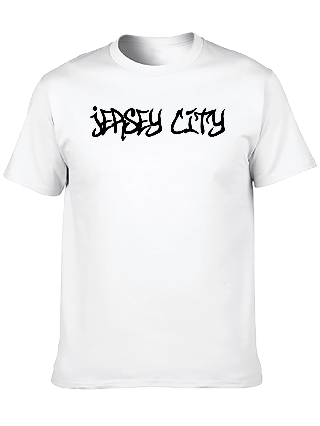Jersey City Black Graphic Tee - Urban Style