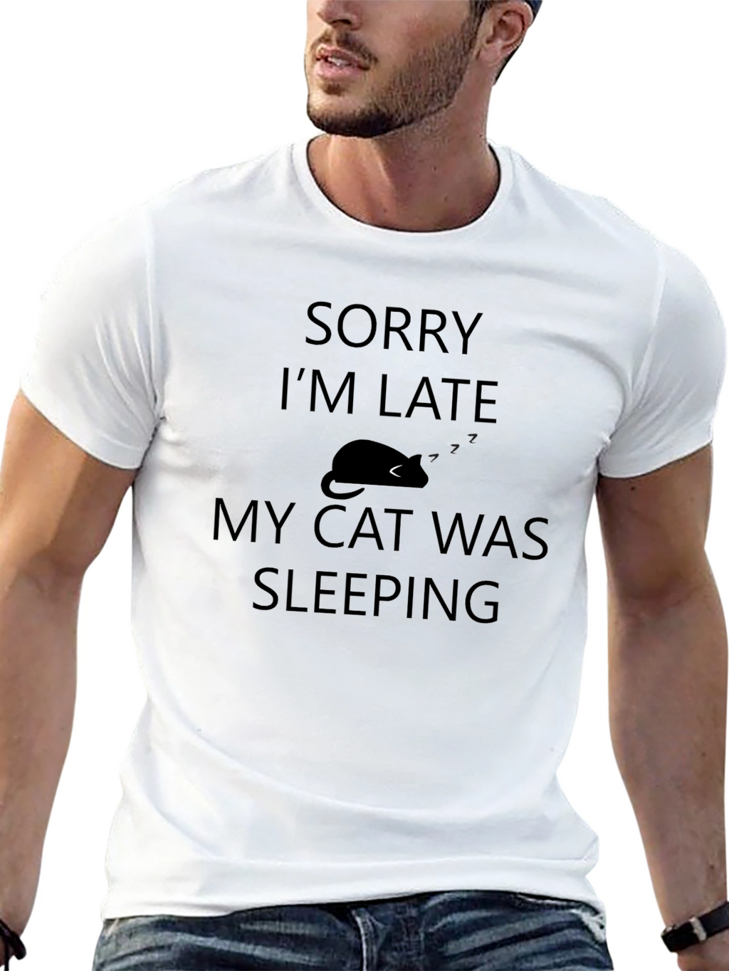 Funny Sorry Im Late Cat Nap T-Shirt