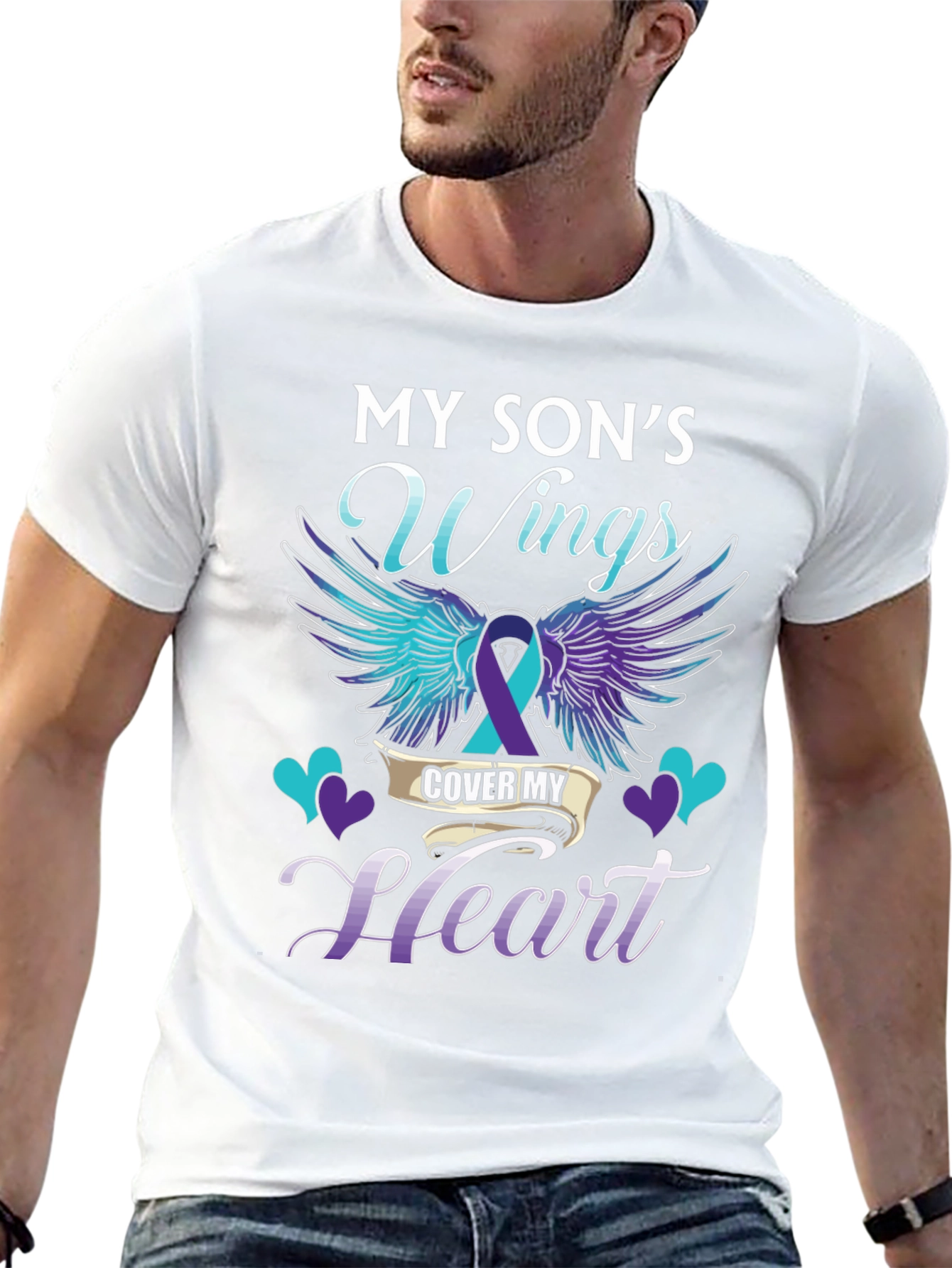 My Sons Wings T-Shirt Suicide Awareness Support