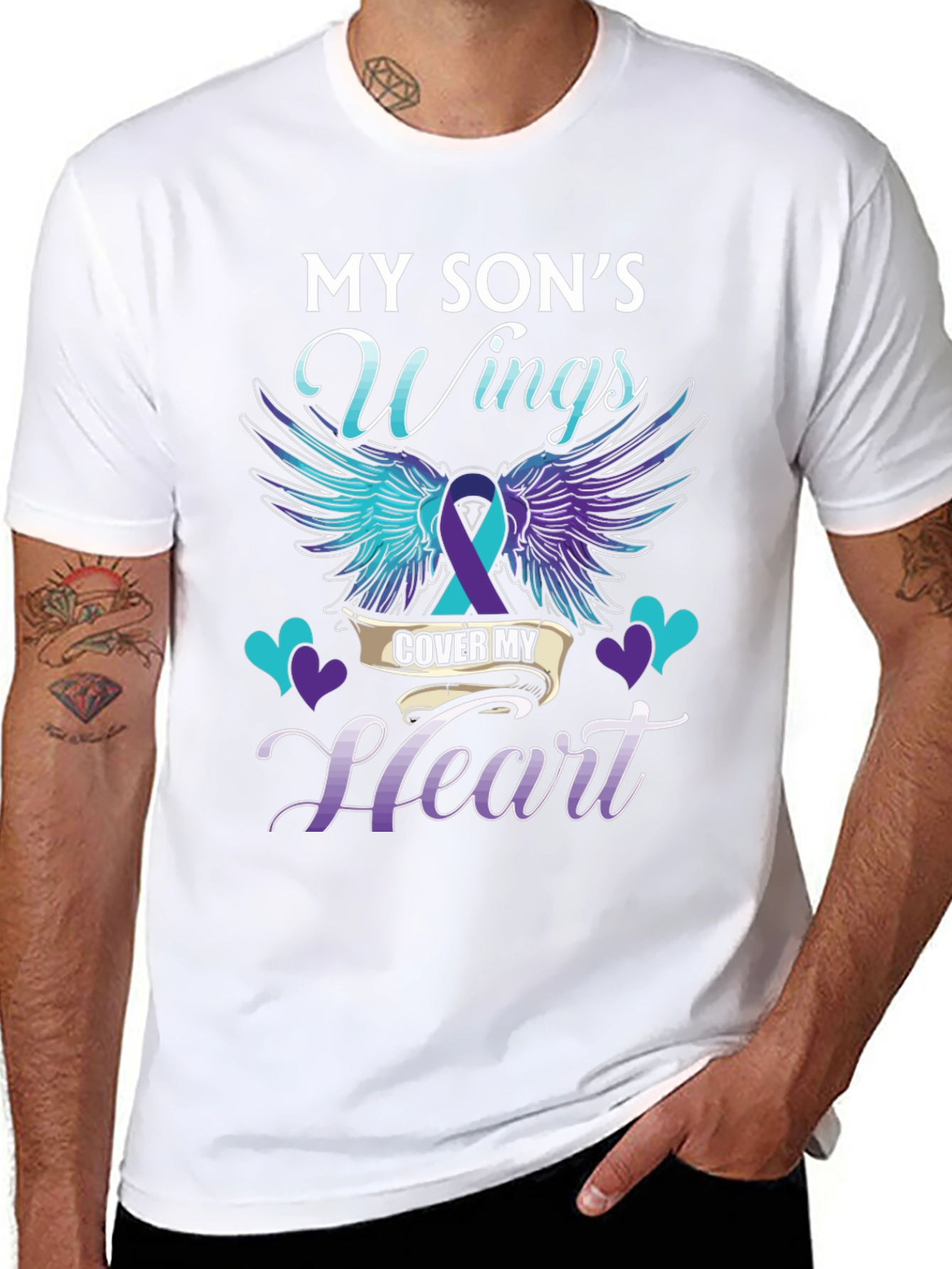 My Sons Wings T-Shirt Suicide Awareness Support
