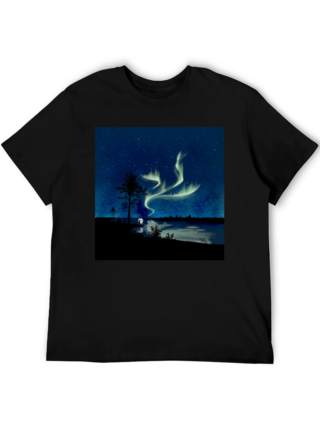 Aurora Borealis T-Shirt - Northern Lights Design