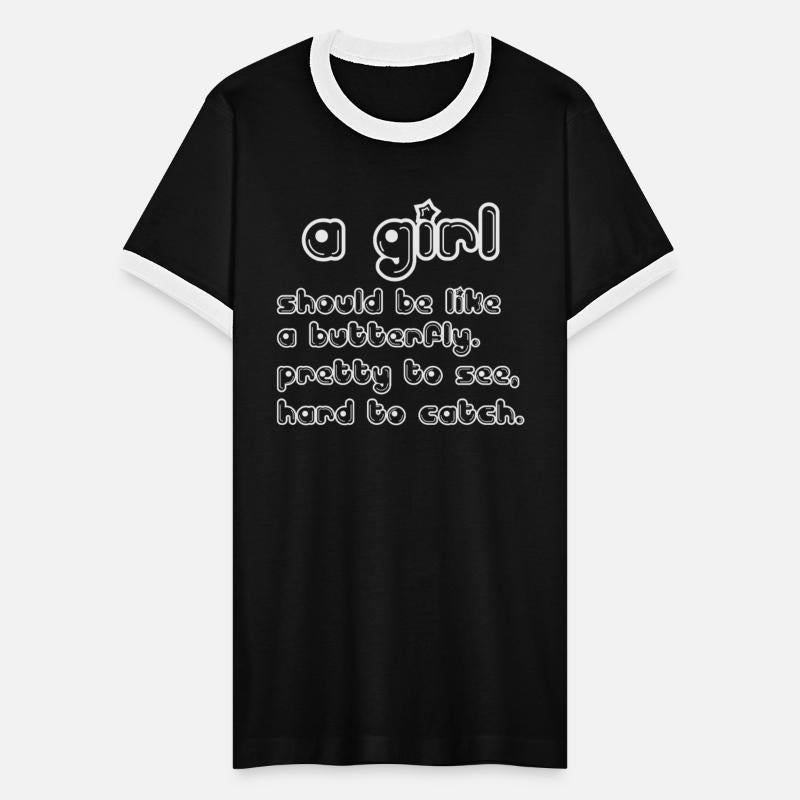 Girl Should Like Butterfly Pretty See Hard Catch