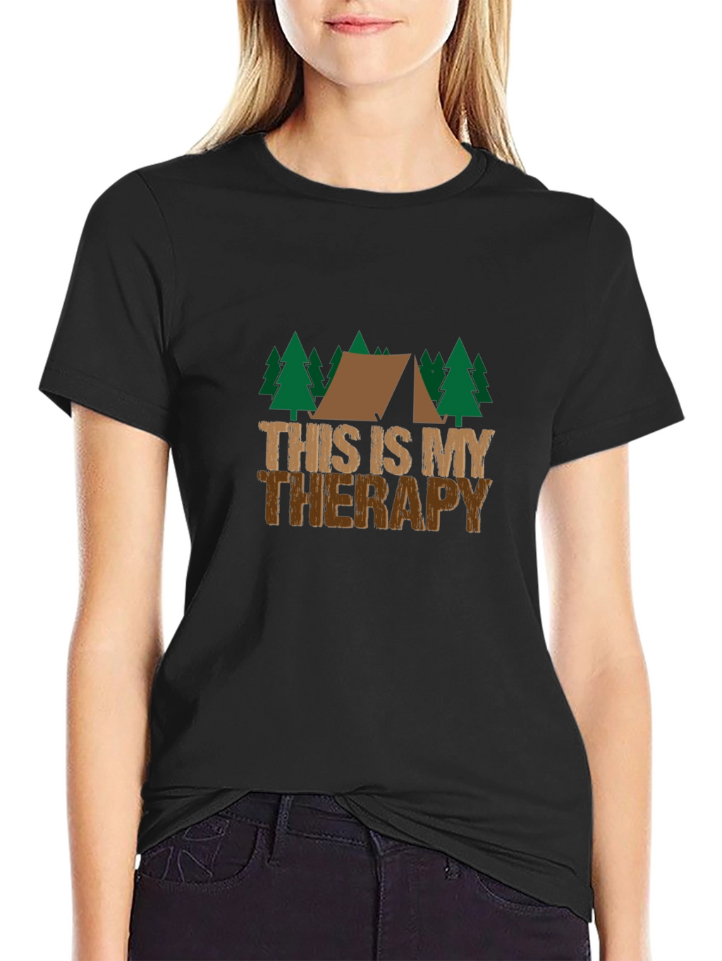 Camping Therapy T-Shirt - Outdoor Adventure Tee
