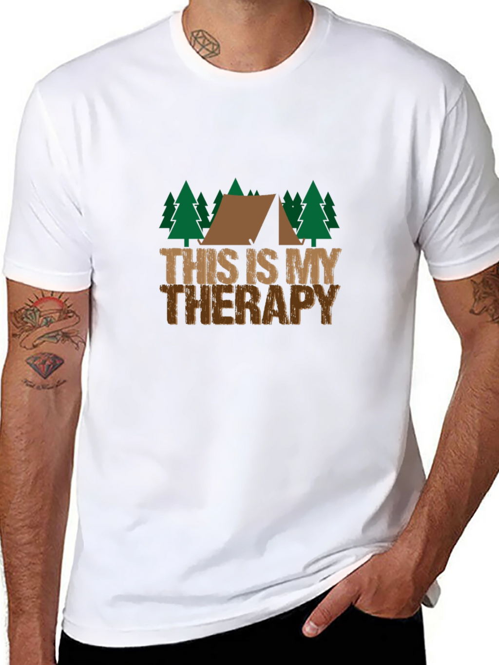 Camping Therapy T-Shirt - Outdoor Adventure Tee