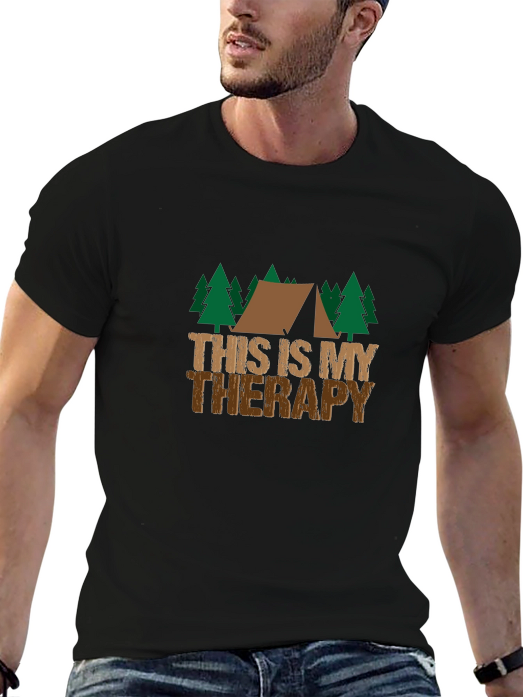 Camping Therapy T-Shirt - Outdoor Adventure Tee