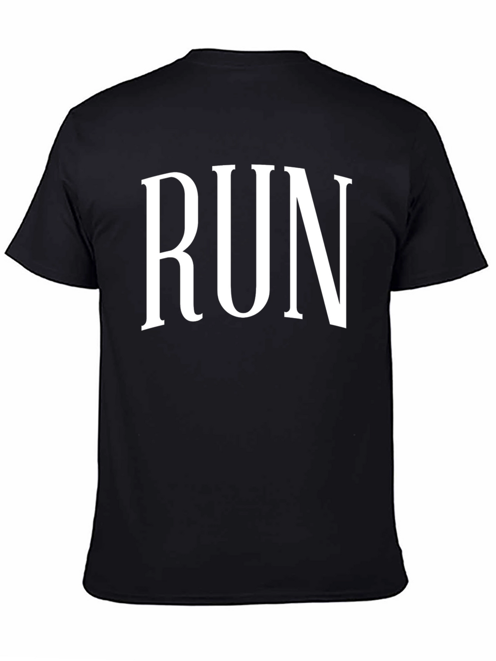 RUN Black Graphic Tee - Motivation Shirt